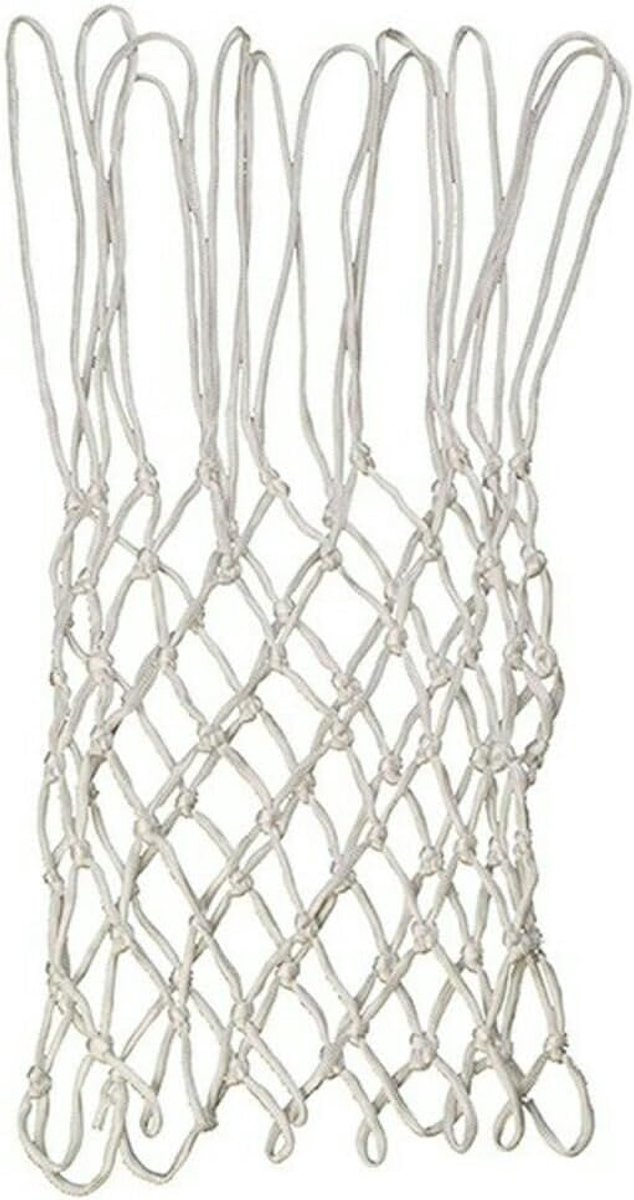 Basketbalnet wit 70 g - nylon - geschikt voor binnen en buiten - universeel voor bijna elke basketbalring - ShopVlot