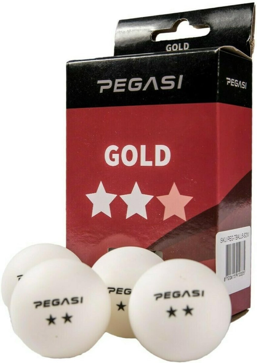 Pingpongballen 2 sterren - Wit - 6 stuks - Geschikt voor training - ShopVlot