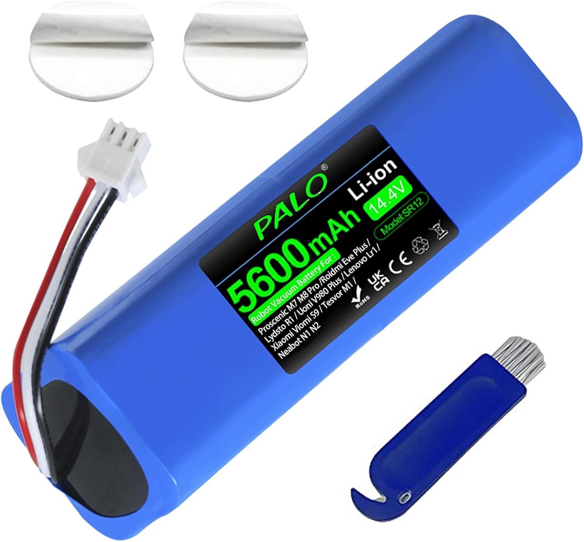 Li-Ion batterij 14.4V 5600mAh - vervangend - krachtige prestatie - geschikt voor diverse robotstofzuigers - ShopVlot