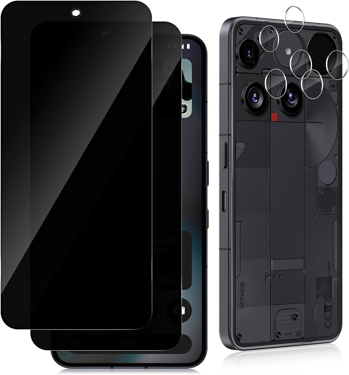 Mobiel pantserglas inkijkbescherming - 2 stuks 9H hardheid - anti-spy veiligheidsglas - ShopVlot
