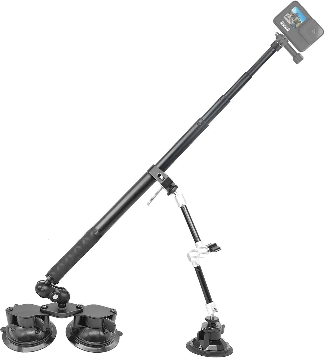 Camera Auto Mount - Dubbele Zuignap - Stabiel Systeem - Vastleggen van lage hoeken - ShopVlot