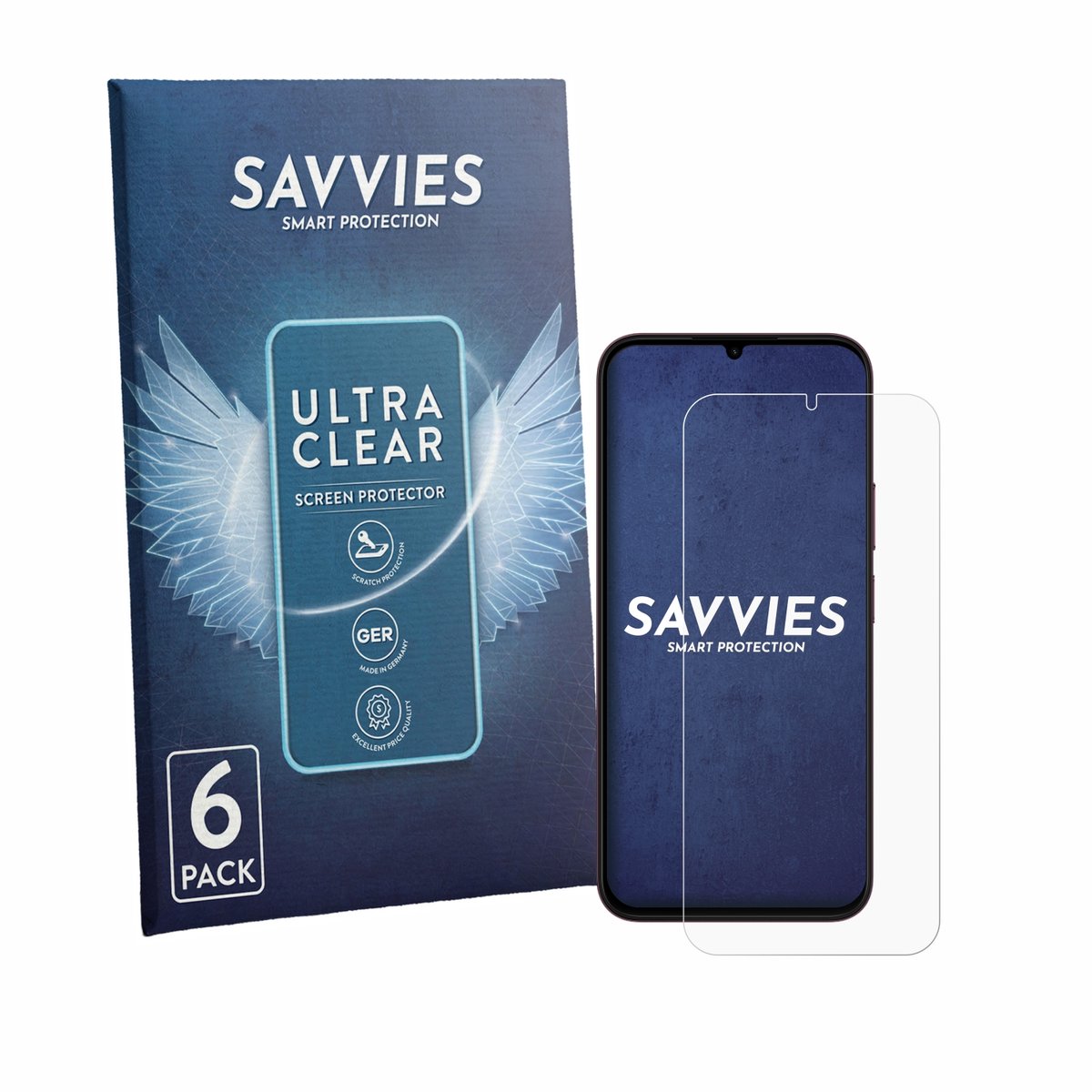 Savvies - Screenprotector voor OnePlus N6X - Folie Beschermfolie transparant 6 Stuks
