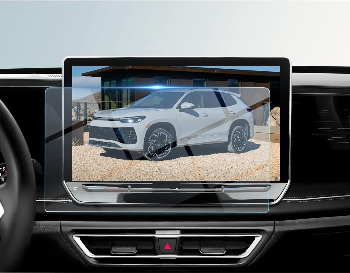 Screen protector 9H - Tempered glass - Voor VW Tiguan 3 2024-2025 - Volledige bescherming - ShopVlot