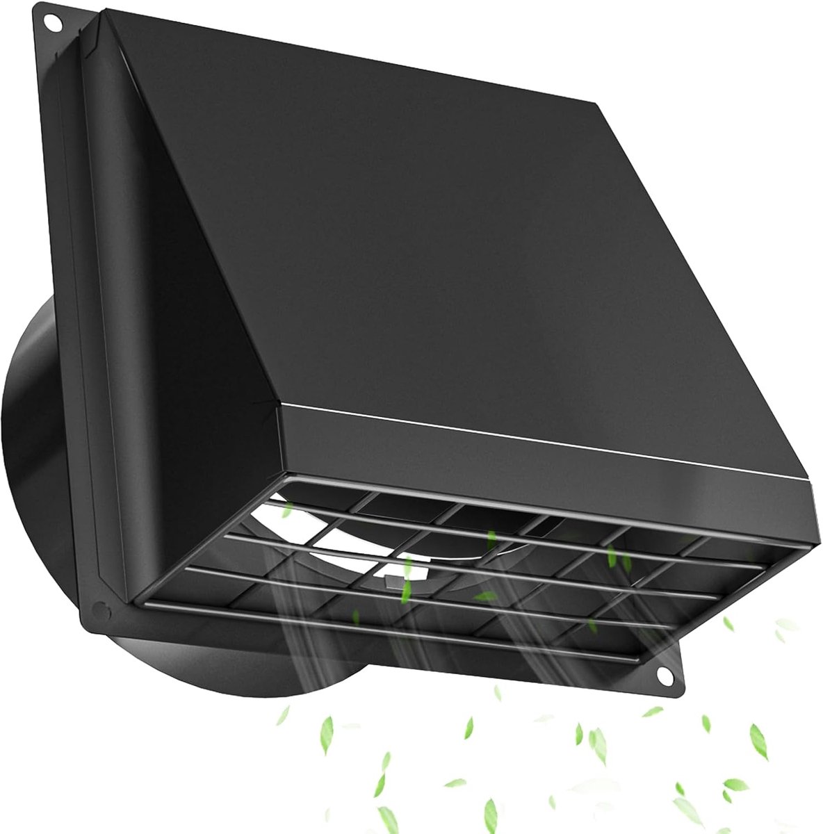 Ventilatierooster 120 mm - weerbestendig - met afvoerklep - ideaal voor afzuigkap of droger - ShopVlot