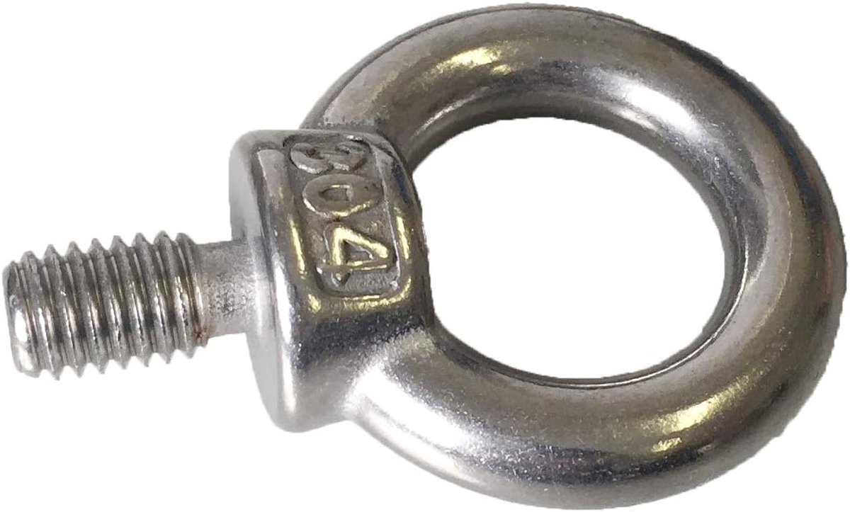 ring schroefoog M4 - roestvrij staal AISI 304 V2A - gepolijst - geschikt voor binnen en buiten - ShopVlot