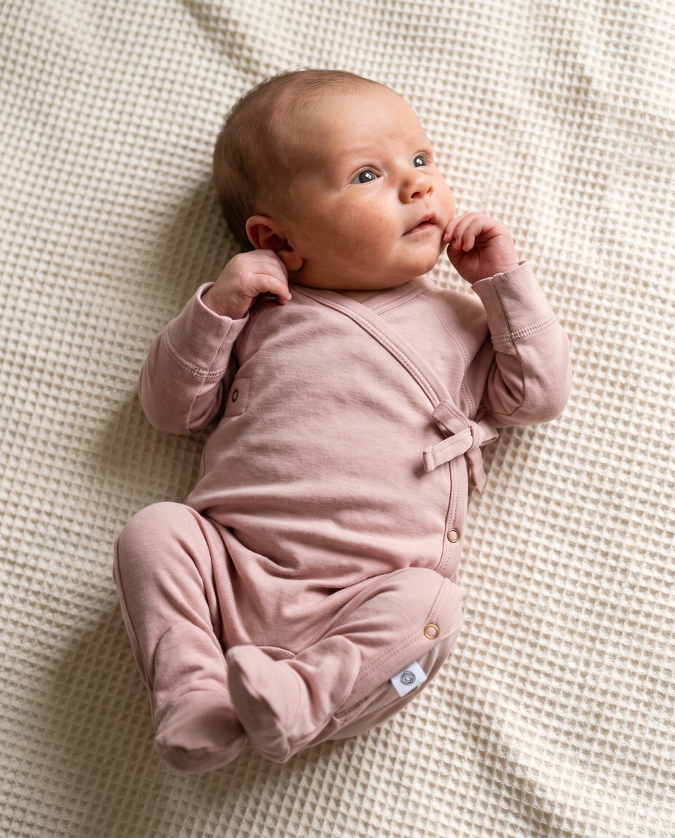 Wollen boxpakje / kruippakje – Merinowol - Misty Rose 68