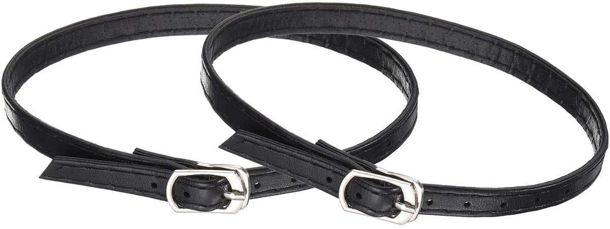 Schoenriemen met hoge hakken - Afneembare enkelveters - Mat zwart - Verbeter je stijl - ShopVlot