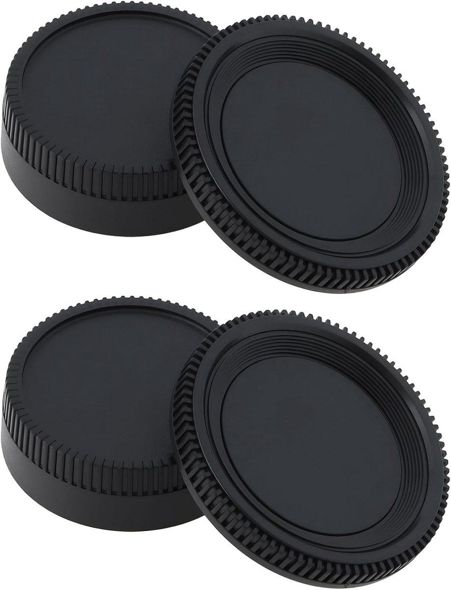 Camera body en lens kap set - plastic - bescherming tegen stof en vocht - geschikt voor Nikon AF/AF-S - ShopVlot