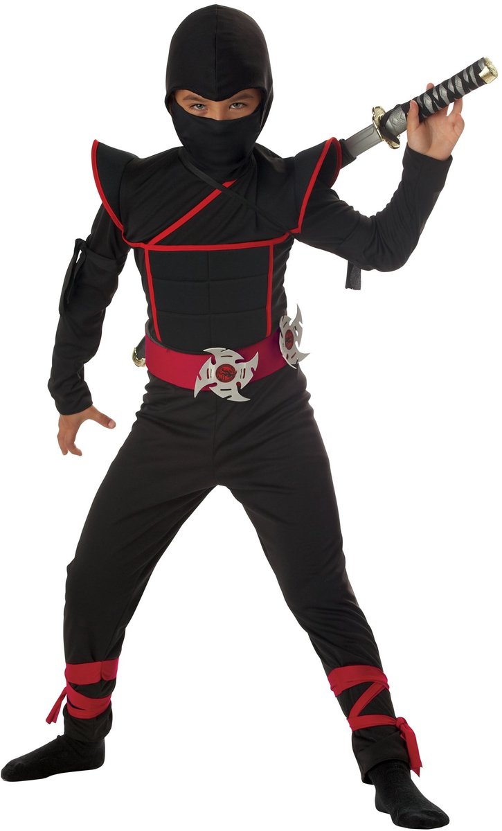 Ninja Fighter kostuum voor kinderen zwart