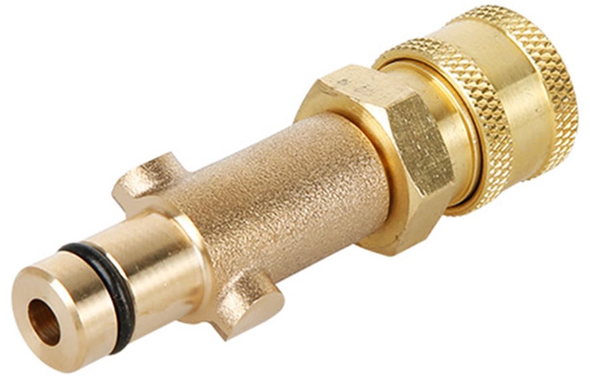 Adapter voor hogedrukreiniger - Koper - Messing vrouwelijke connector - Ideaal voor schuimkanon - ShopVlot