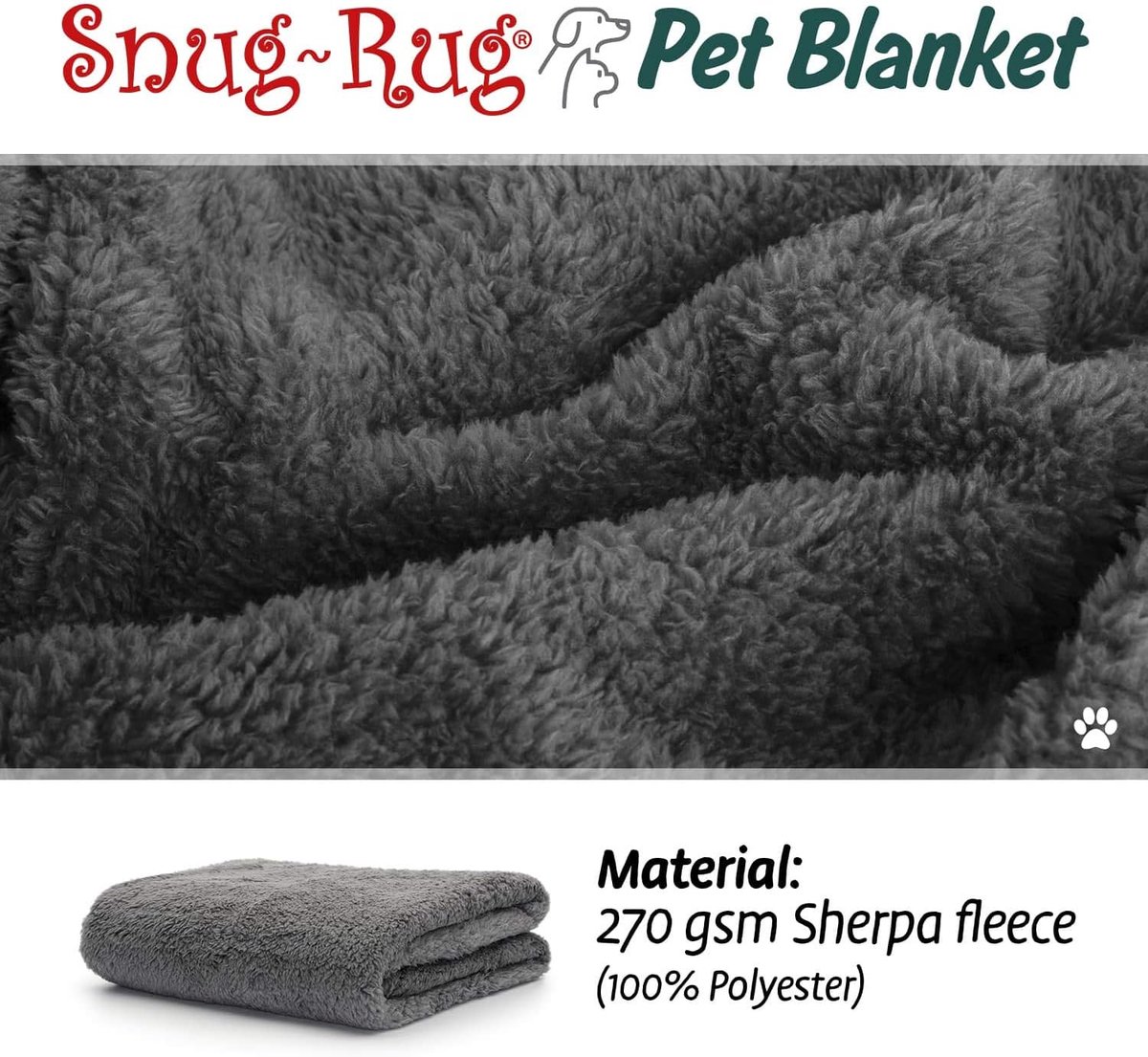 Huisdierdeken Medium - Fluffy Sherpa Fleece - Warm en zacht - Ideaal voor bank en bed - ShopVlot