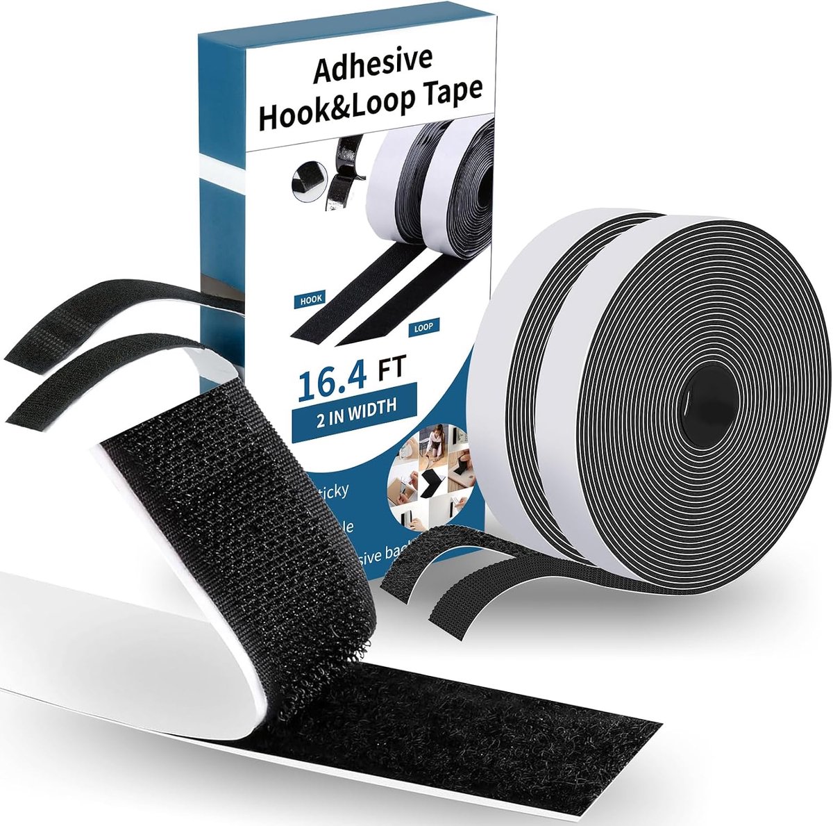 Dubbelzijdige tape 50 mm x 5 m - Zwart - Extra sterk - Ideaal voor tapijt en multifunctioneel gebruik - ShopVlot