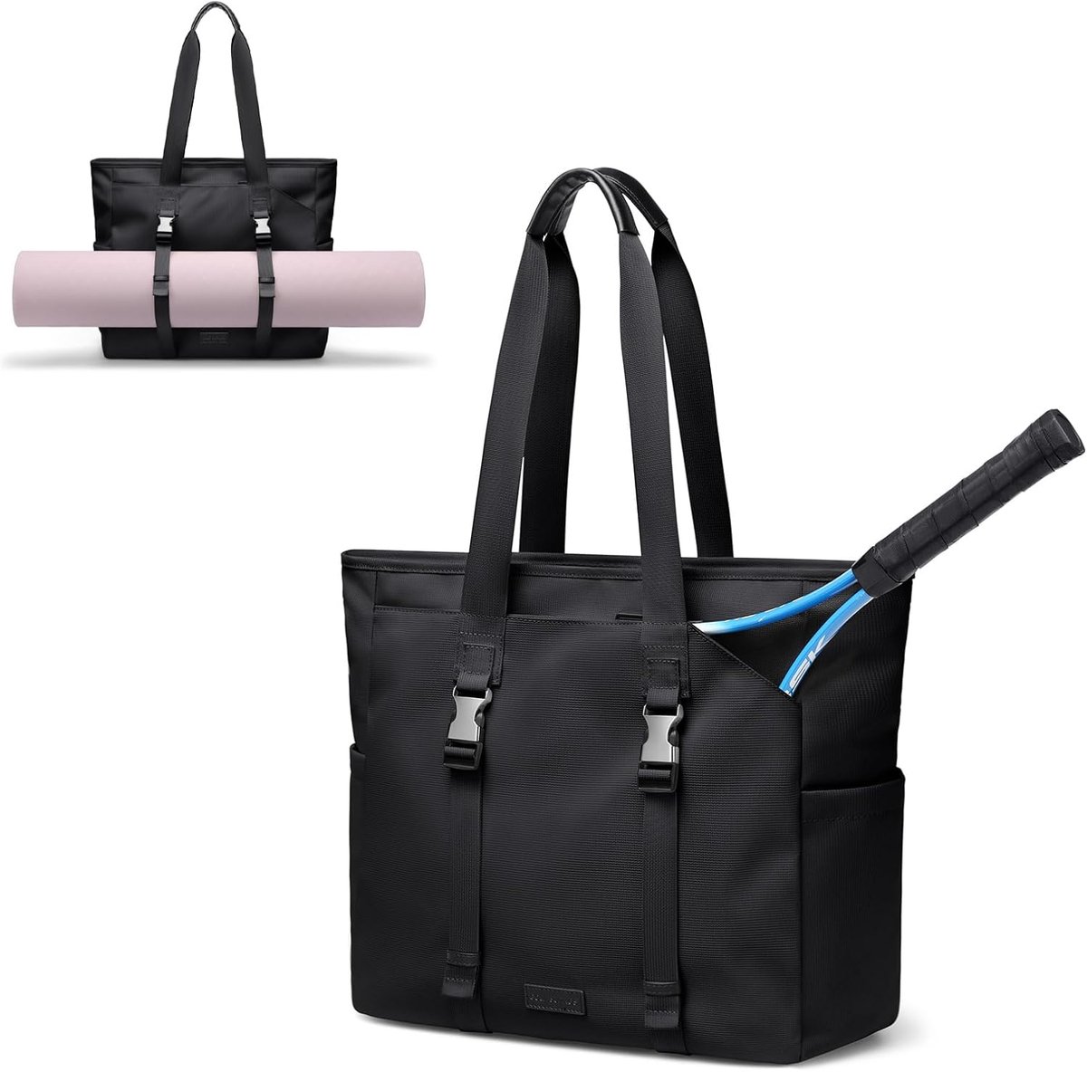Tennis racket tas 24 liter - sporttas met natte tas - geschikt voor yoga en fitness - handig voor onderweg - ShopVlot