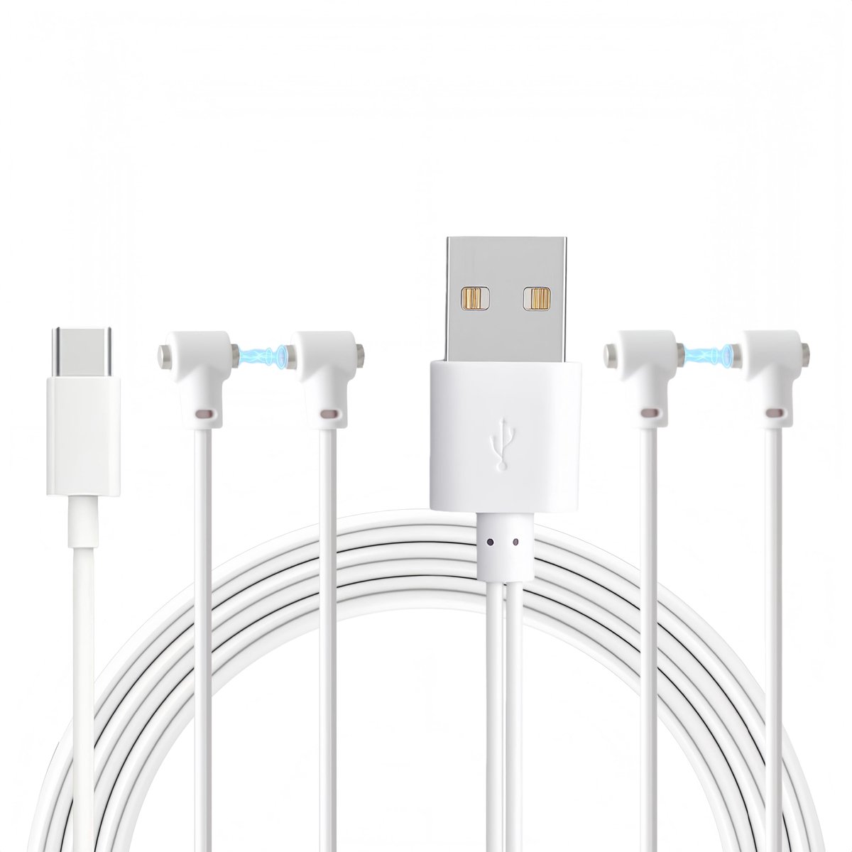 Universele magnetische oplaadkabel 80 cm - USB DC - vervangende oplader - ideaal voor persoonlijke stimulators - ShopVlot