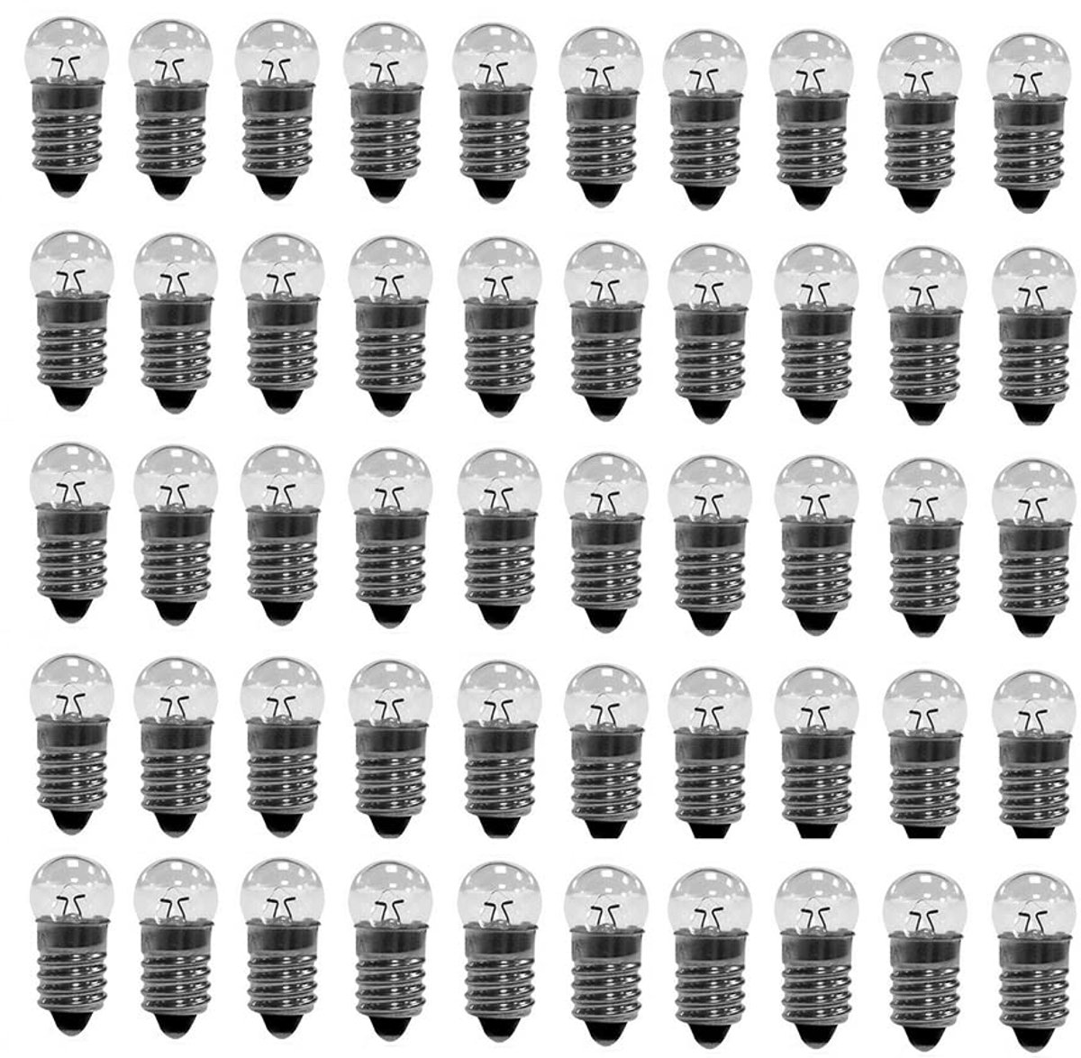 Bollamp E10 3,5V 0,2 A - Miniatuur schroefvoet - Warm wit 30LM - Ideaal voor sfeerverlichting - ShopVlot