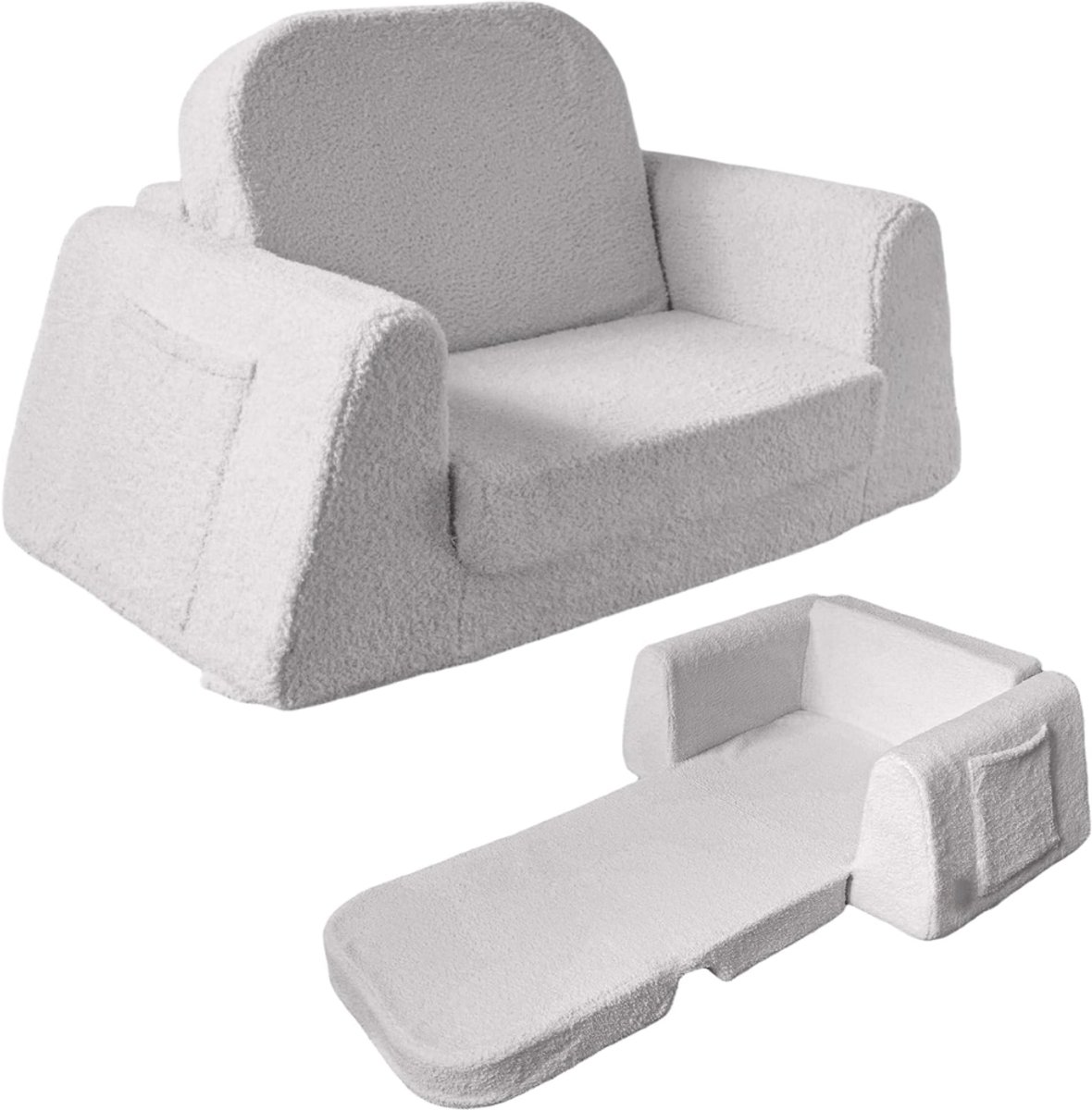 ZRNS® Kinderbankje - Kinderstoel - Kindersofa - Grijs