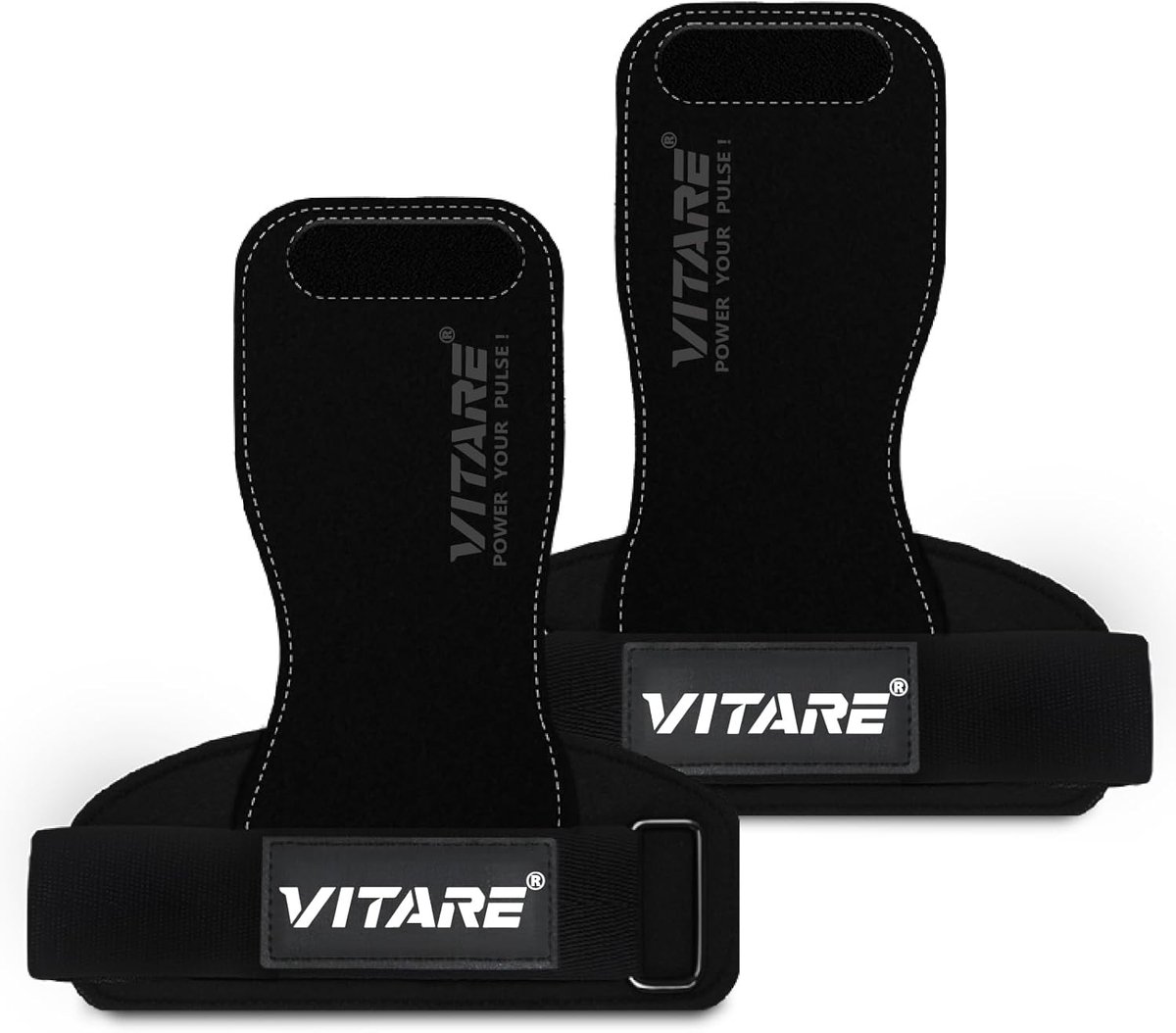 Weightlifting polsbanden - Triple leren gewichthefsupport - anti-slip grip - ideaal voor deadlifts - ShopVlot