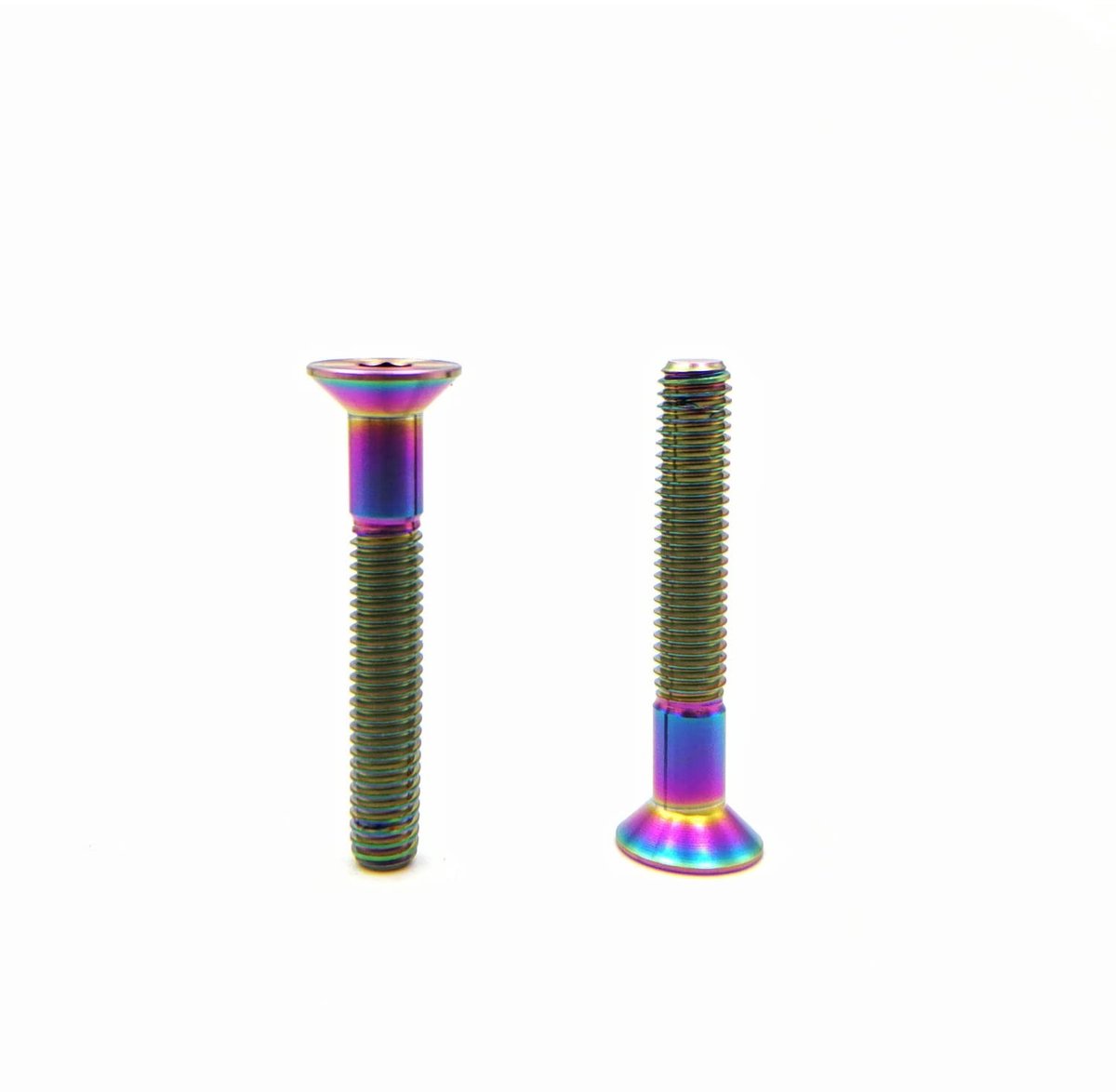 Titanium bouten M5 x 0.8 x 30mm - iriserend titanium - countersunk kop - ideaal voor fietsen - ShopVlot