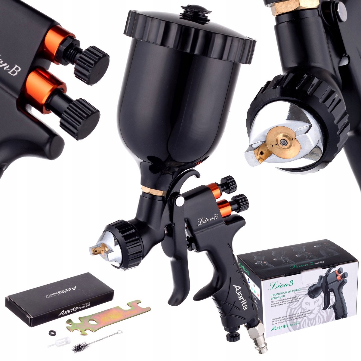 AUARITA LION B LVMP Spuitpistool 2.0mm 600ml Professioneel