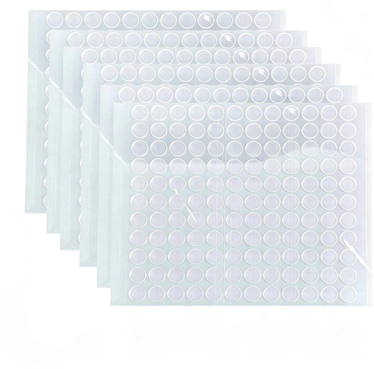 Dubbelzijdige plakstippen 10 mm - transparant - afneembaar - ideaal voor foto's - ShopVlot