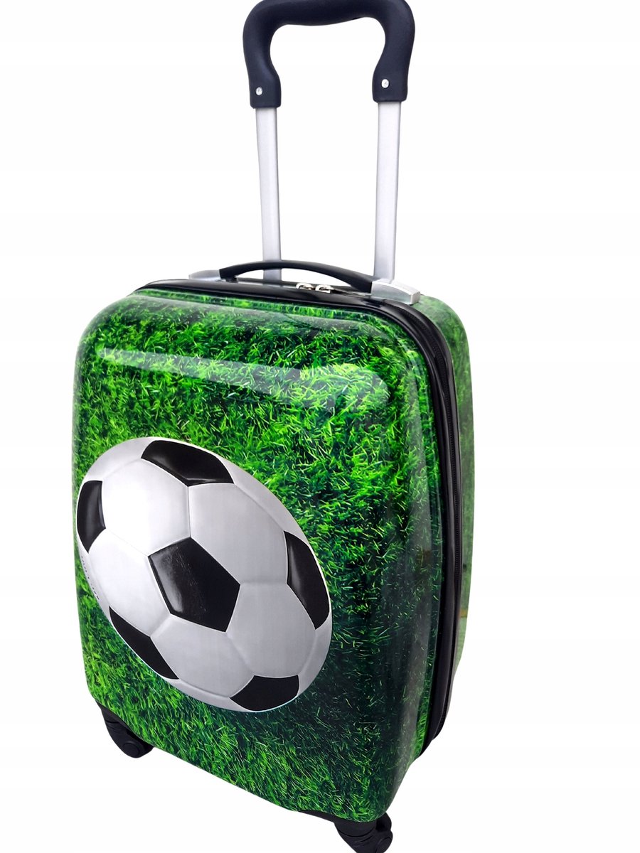 Kinderkoffer Cabinekoffer Voetbal 4 Wielen handtas