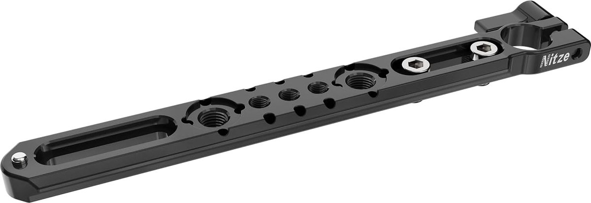 NATO rail 7 inch met 15mm rod clamp - lichtgewicht aluminium - meerdere montagepunten - ideaal voor accessoires - ShopVlot