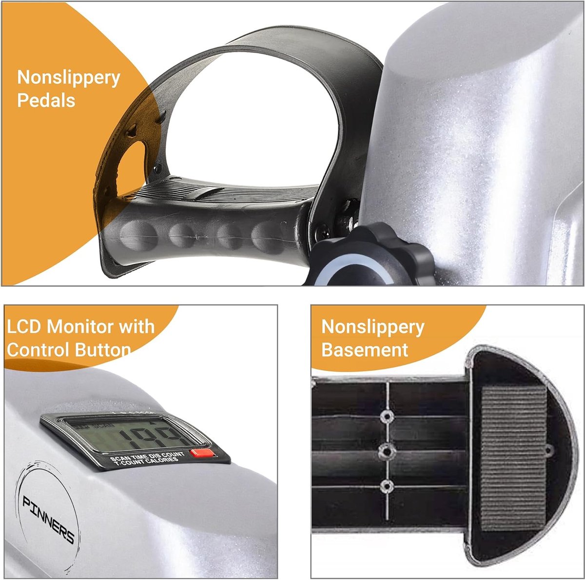 Mini oefenfiets voor ouderen - Multifunctionele digitale LCD-monitor - Verstelbare weerstand - Verbeter bloedcirculatie - ShopVlot