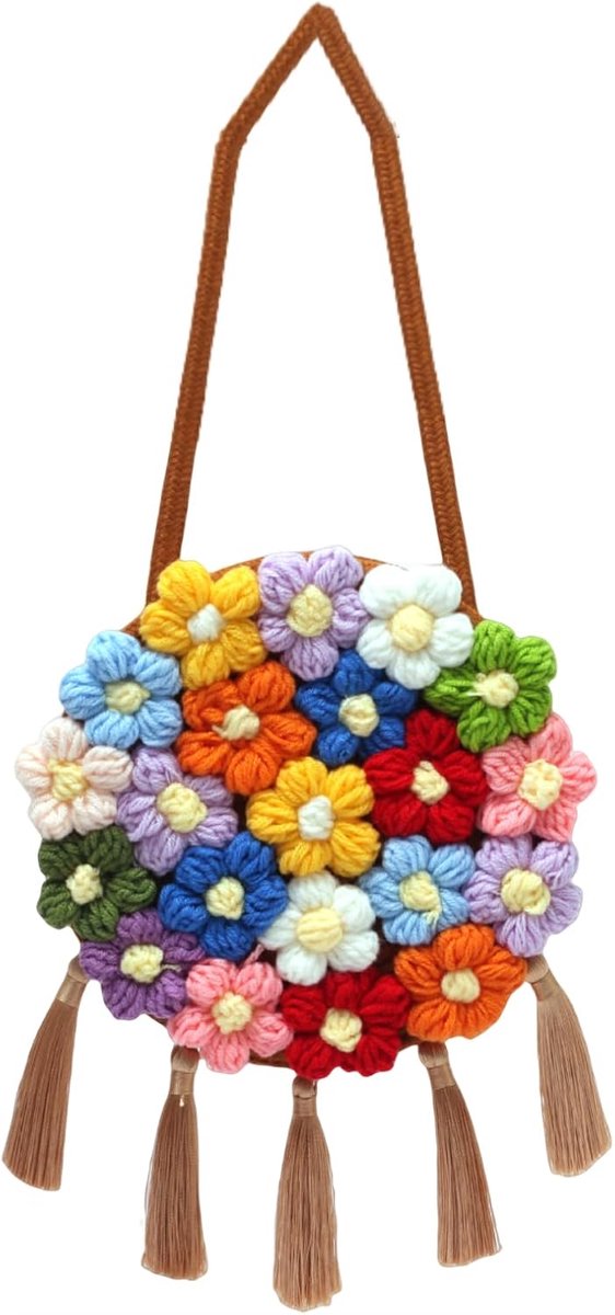 Schoudertas voor Dames - Grote Capaciteit - Bloemenpatroon - Ideaal voor Feestjes - ShopVlot