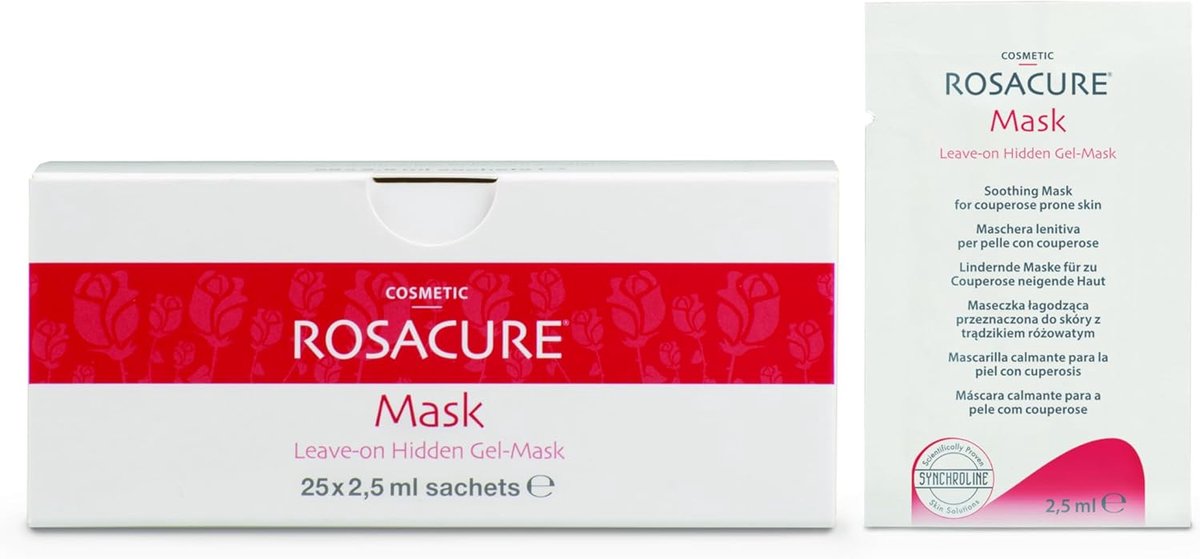 Gezichtsmaske - 25 zakjes van 2 ml - Kalmerend - Vermindert roodheid en versterkt de huidbarrière - ShopVlot