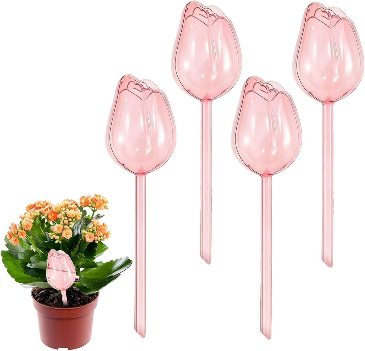 Irrigatieballen 170 ml - Tulpenvorm - Zelfbewatering voor potplanten - Betrouwbare waterdispenser voor vakantie - ShopVlot