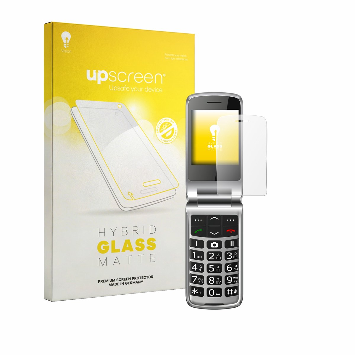 upscreen - Screenprotector voor bea-fon SL645 - Folie Beschermfolie Beschermglas matte