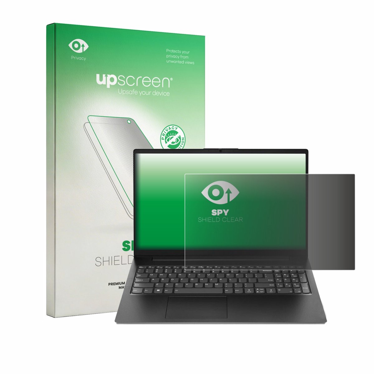 upscreen - privacy screenprotector voor Lenovo V15 Gen 7 - Folie Beschermfolie Blauwlichtfilter
