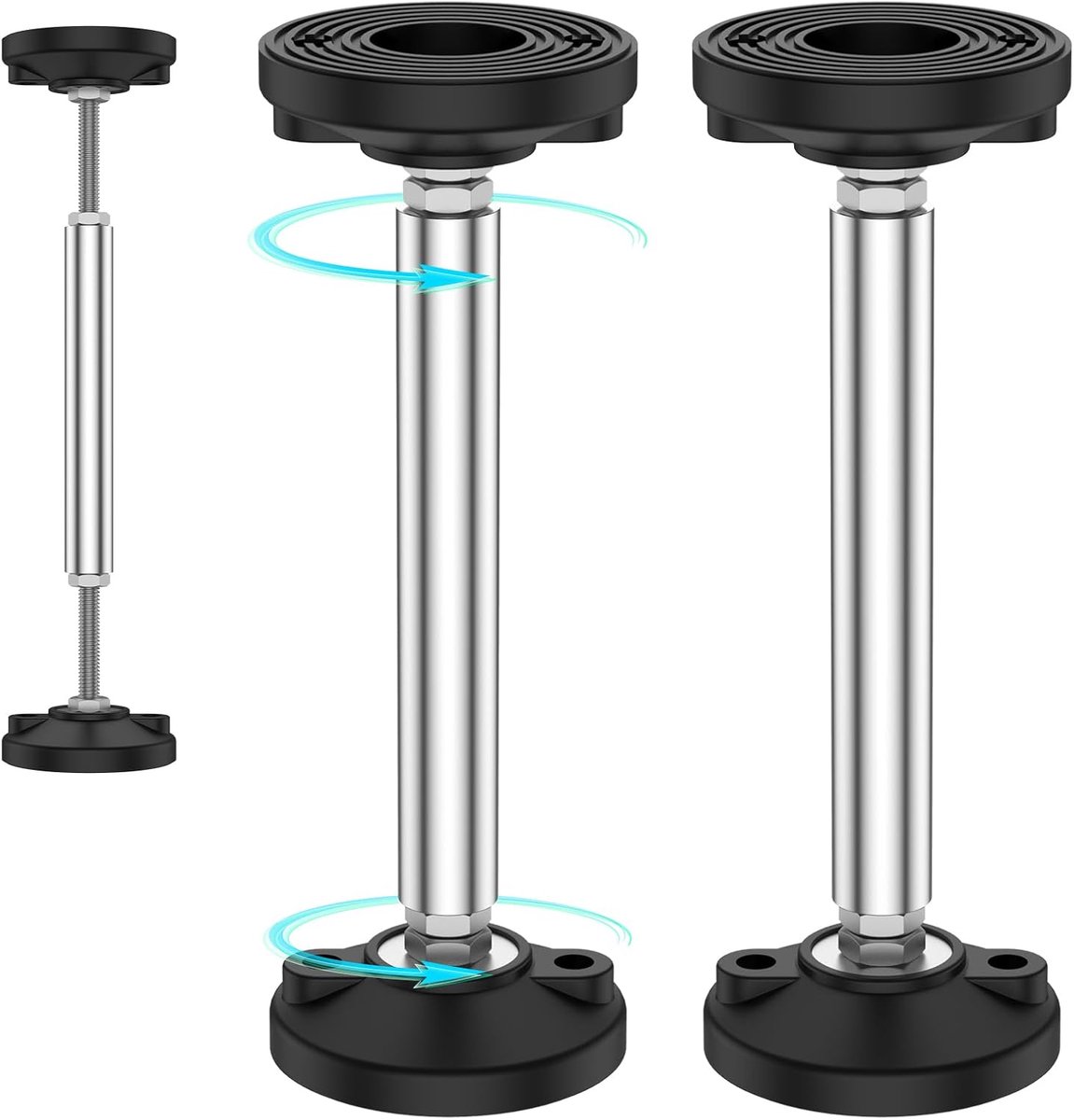 Telescopische steunbalk 38-52 cm - verstelbaar - tot 300 kg - ideaal voor wandkasten - ShopVlot