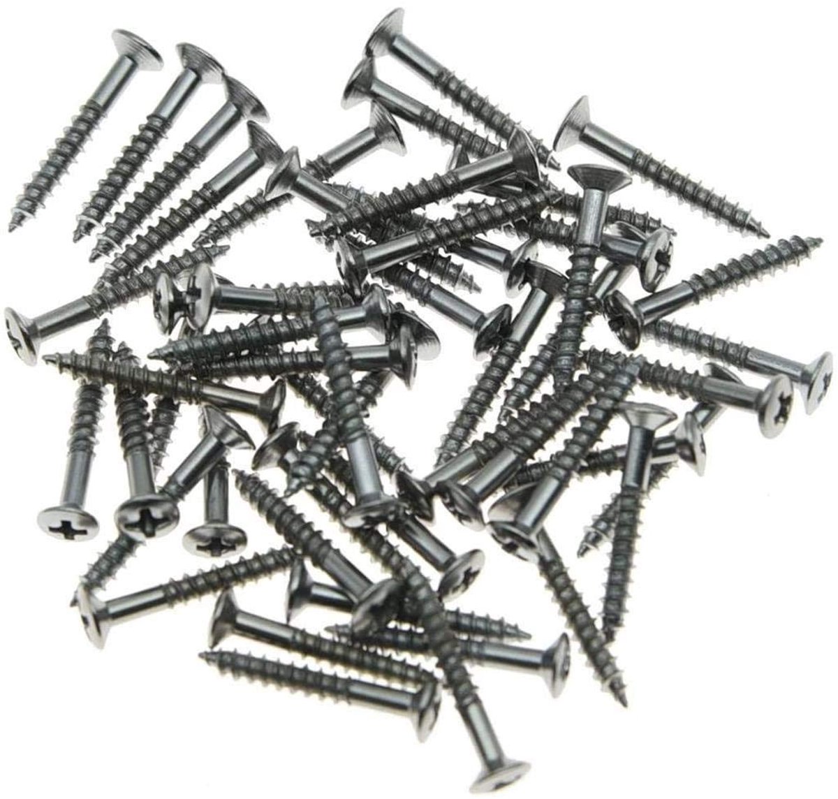Humbucker pickup ring montage schroeven - 50 stuks - metaal - geschikt voor Les Paul en SG - ShopVlot