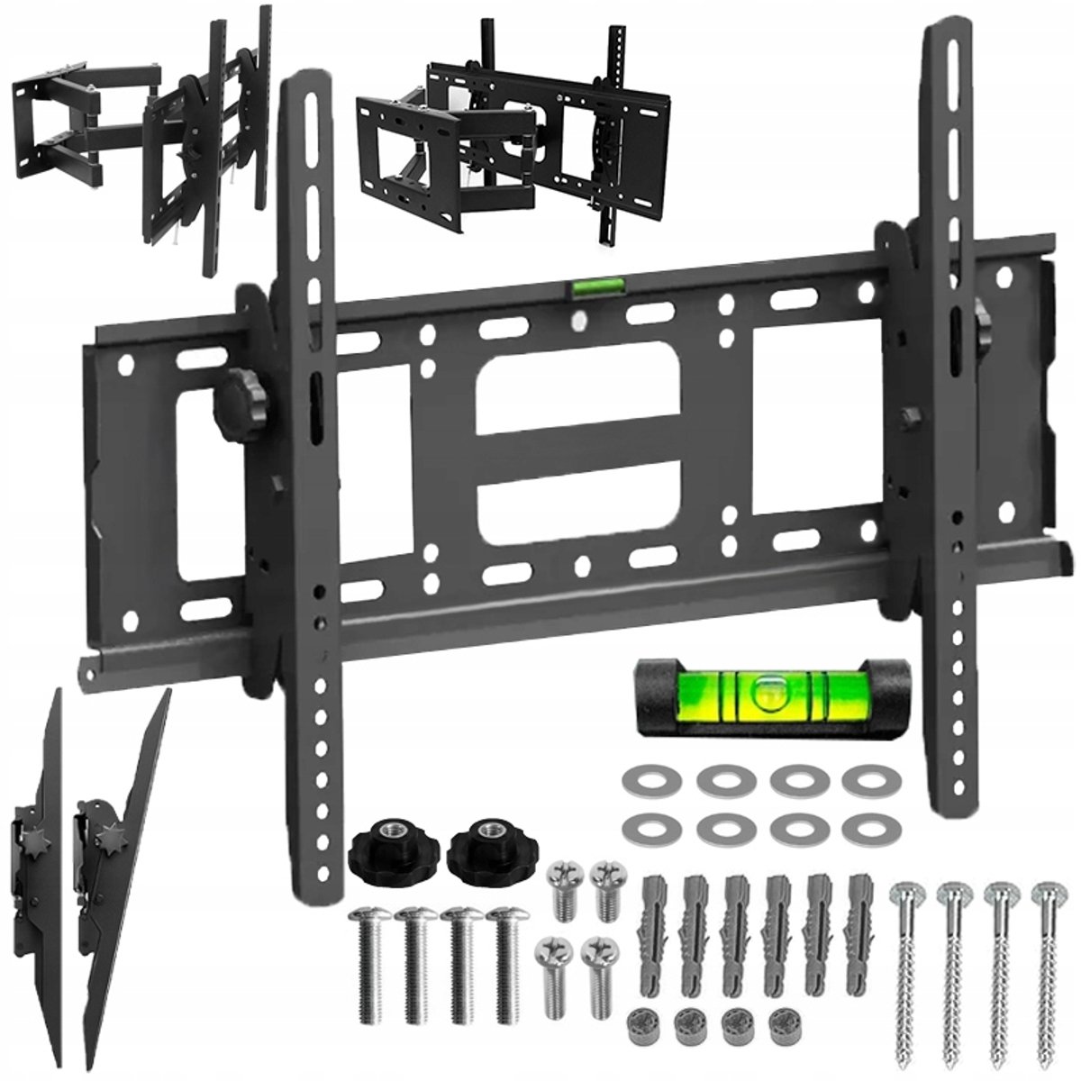 Verstelbare TV Muurbeugel 32-70 inch | Draaibaar & Kantelbaar