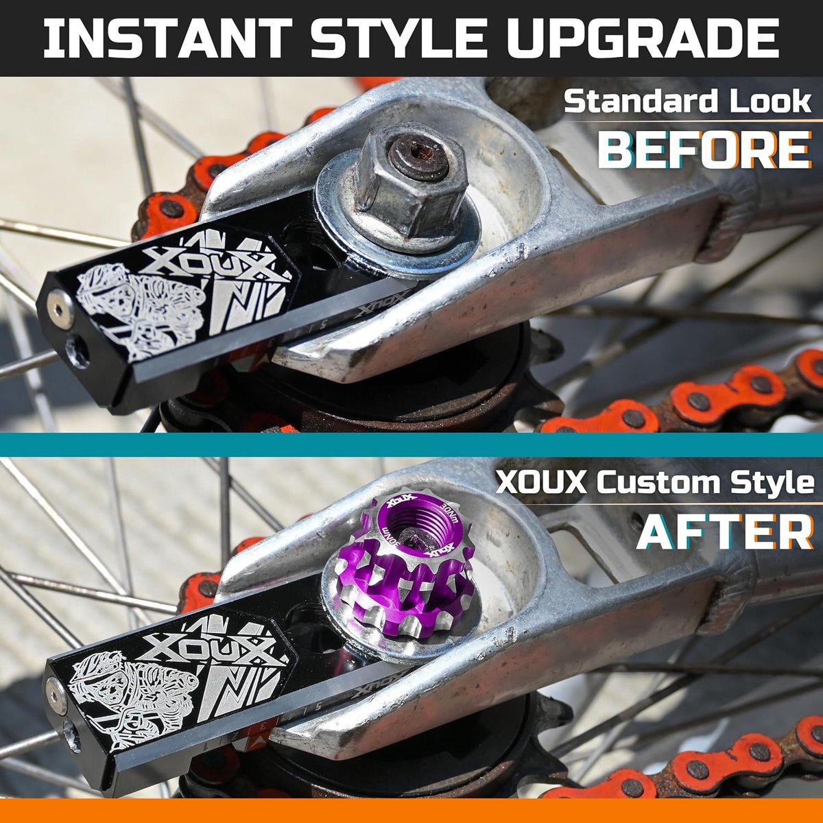 BMX asnuit 10mm - groen - hoge kwaliteit aluminium - perfecte pasvorm - ShopVlot