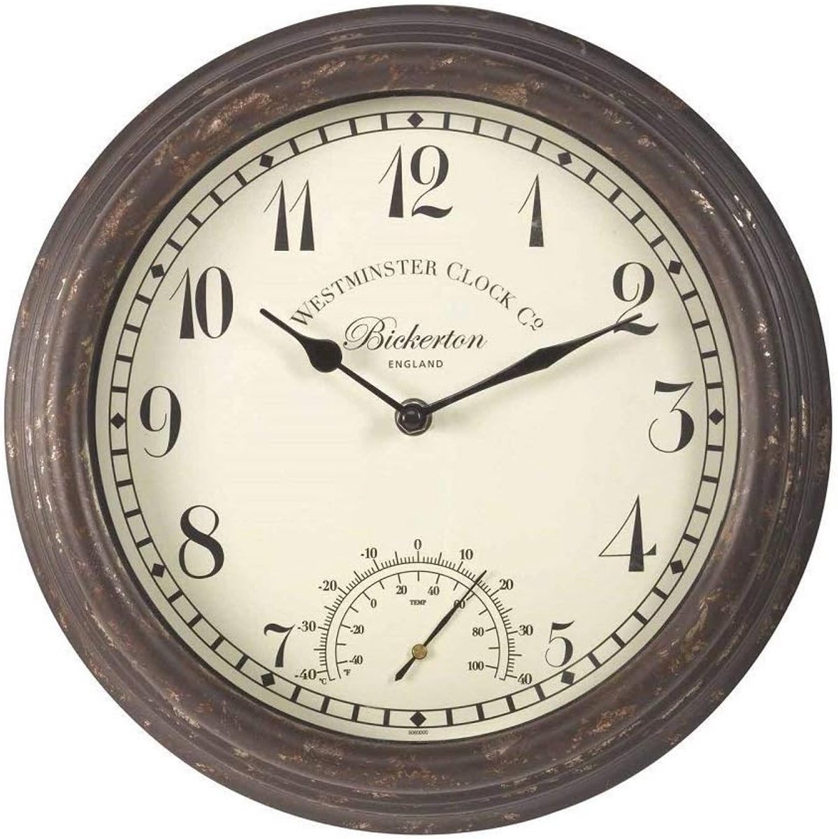 Wandklok Bickerton - 12 inch - modern design - perfect voor elke kamer - ShopVlot