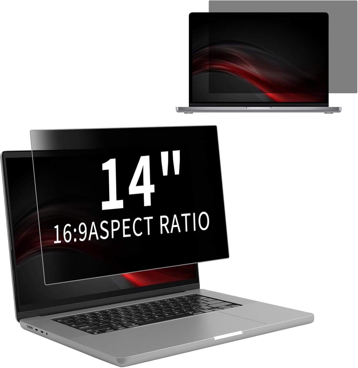 Privacy scherm 14 inch - verwijderbaar anti-glans - blauw licht bescherming - schermfilter voor laptops - ShopVlot