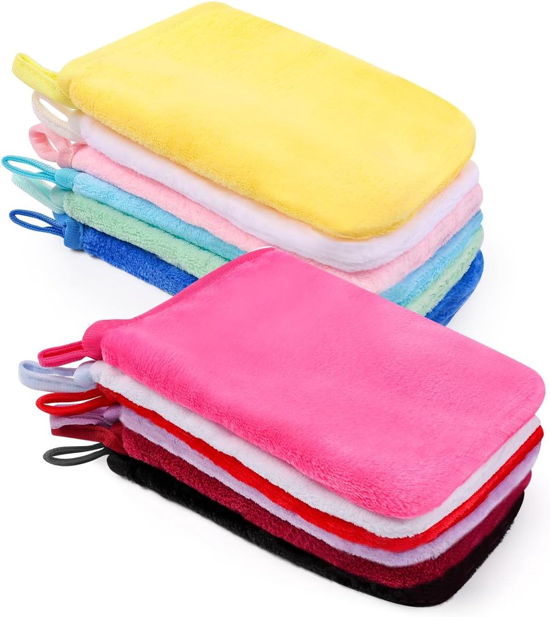 Washandjes microvezel - zacht en absorberend - ideaal voor dagelijks gebruik - set van 6 - ShopVlot