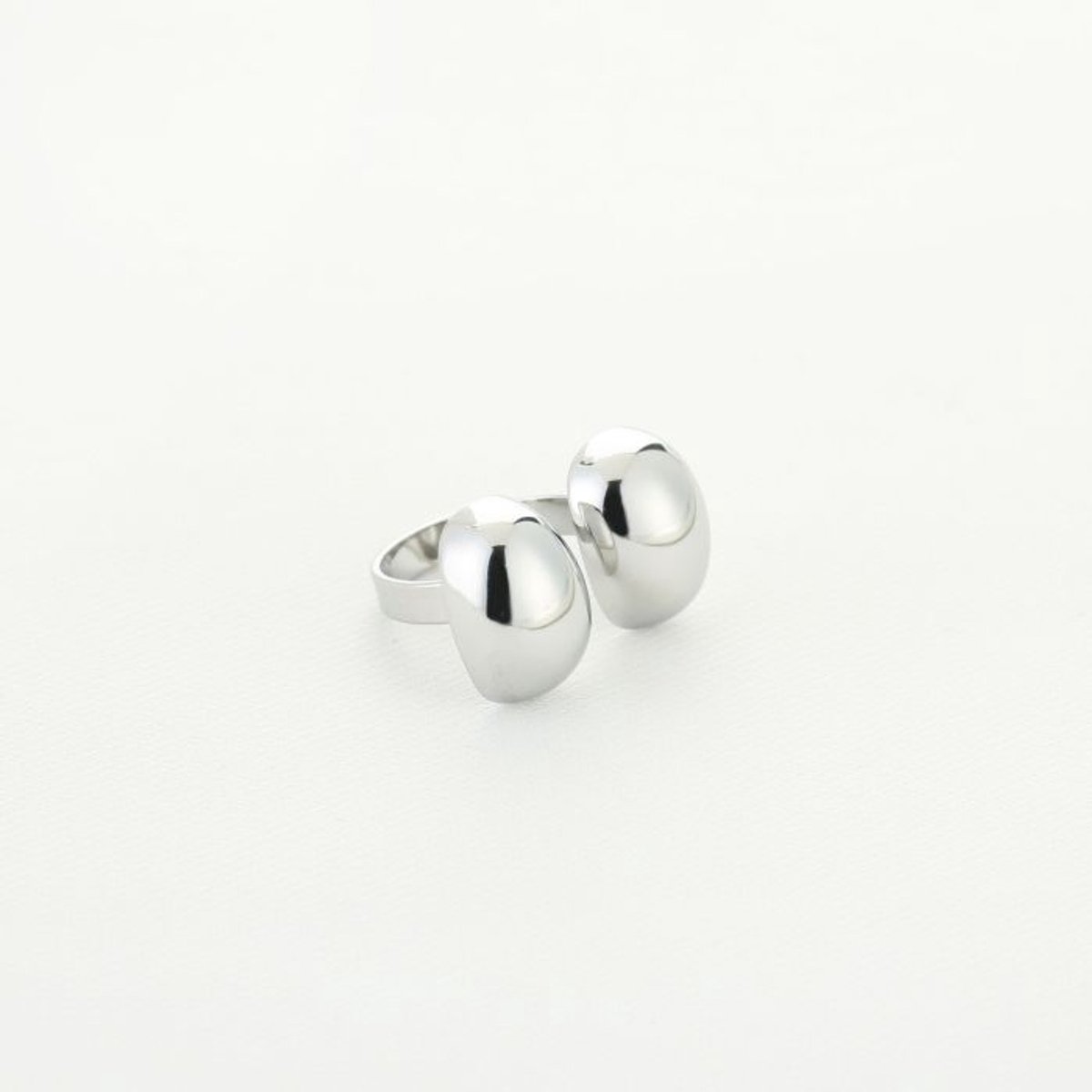 ring - dots - sieraad - verstelbaar - rvs - zilver - cadeau tip