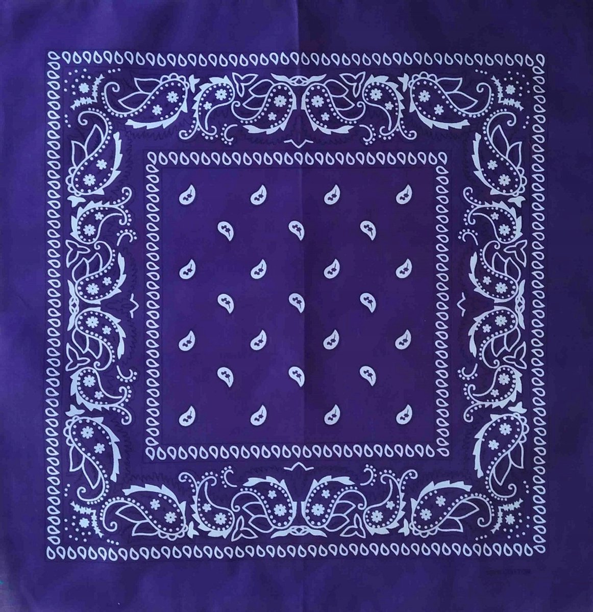 Veelzijdige Paarse Bandana Sjaal van Katoen - Unisex