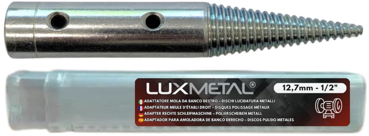 Adapter conische spindel 12,7 mm - rechts - voor polijstschijven - geschikt voor slijpmachines - ShopVlot