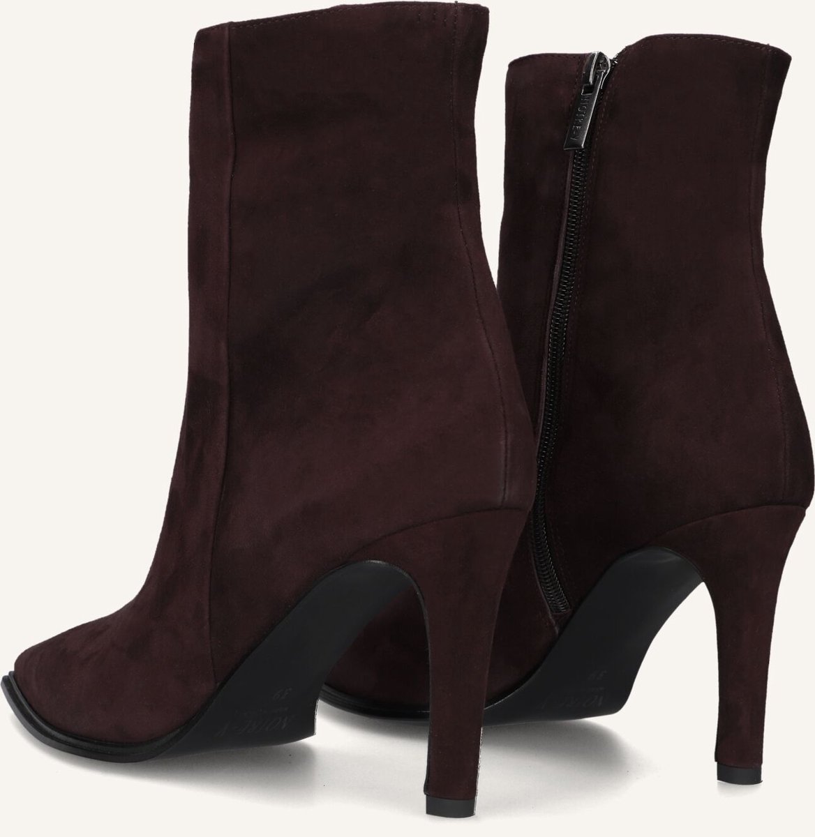 Notre-V 8939 Enkellaarsjes - Enkelboots met rits - Dames - Paars - Maat 41