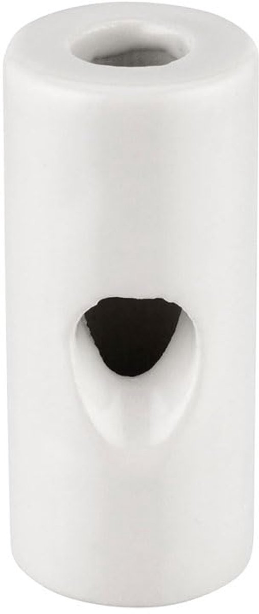 Dakafvoer van zwart porselein, 20 x 45 mm, F-BRIGHT, ideaal voor de elektrische verdeling en de aansluiting van elektrische apparaten.