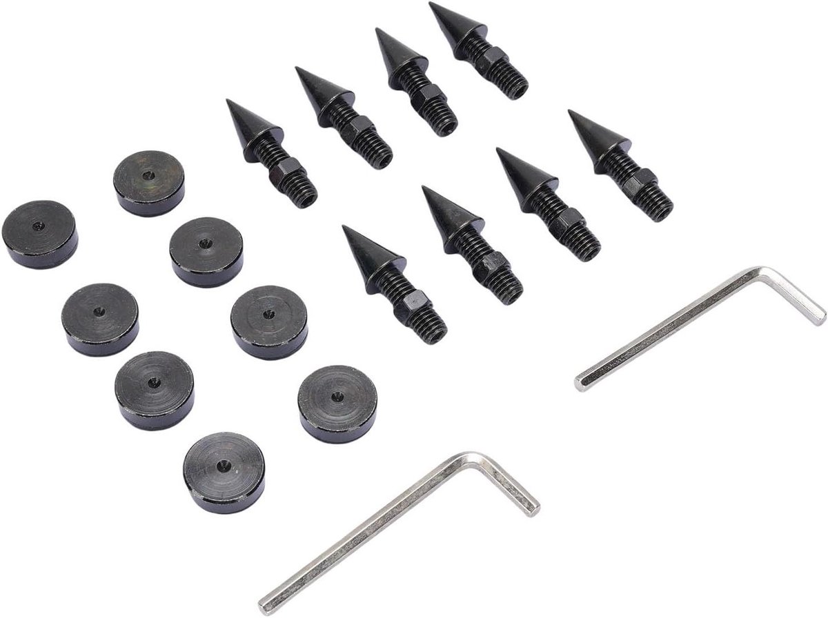Luidspreker Spikes - Trillingsisolatie Pads - Geluidsoptimalisatie - Effectieve Trillingscontrole - 14 x 8 x 5 cm - Zwart
