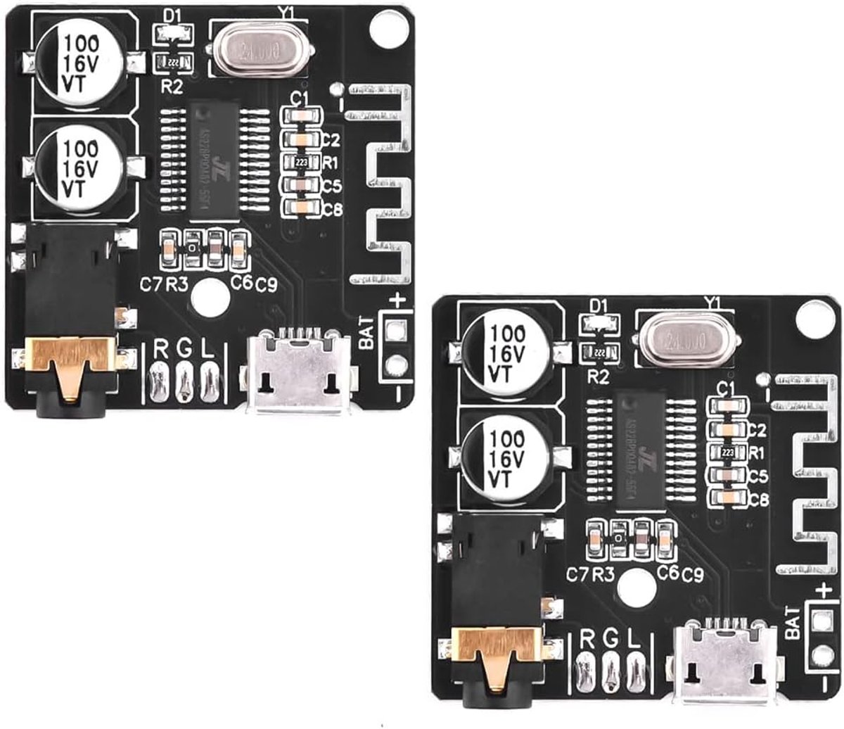 VHM-314 Bluetooth Audio Ontvanger board Bluetooth 5.0 mp3 lossless decoder board Draadloze Stereo Muziekmodule (2 stuks)