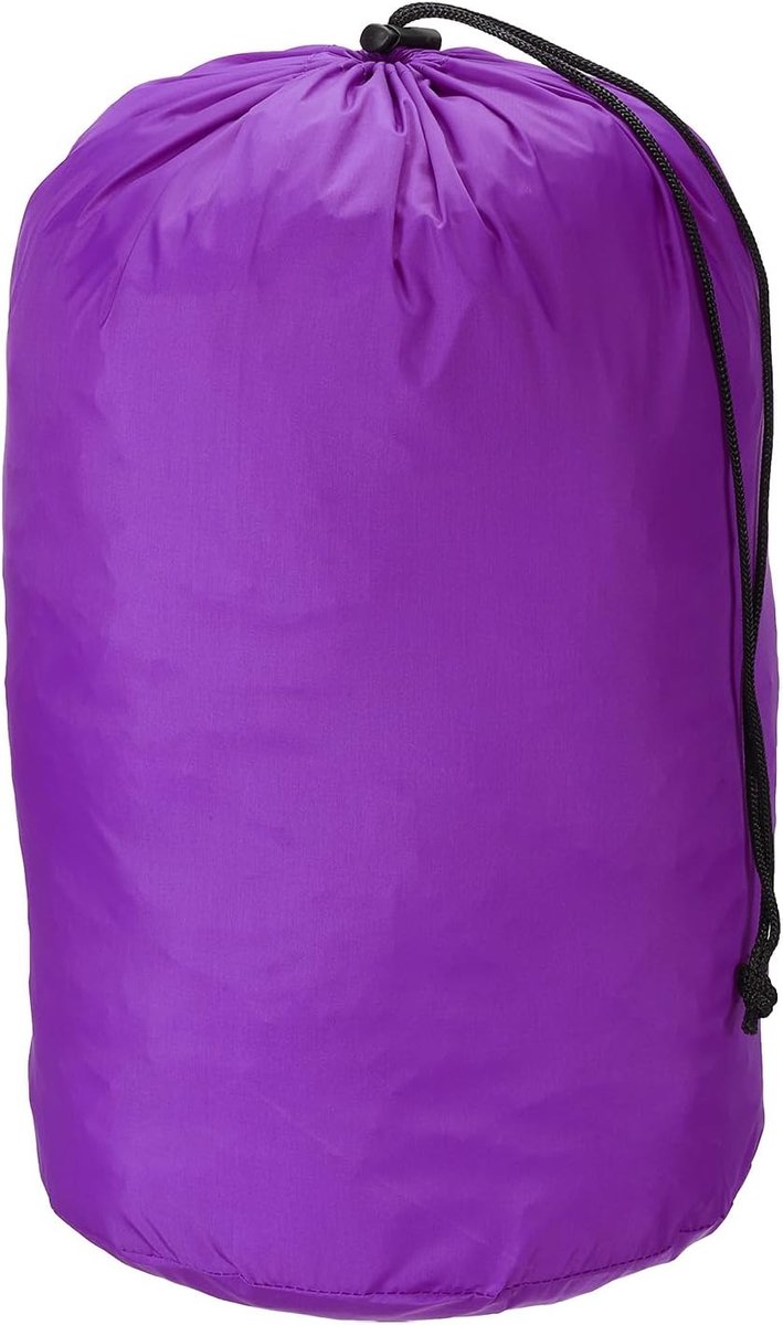 Stuff Sack, 9 x 16 Inch Waterdichte Outdoor Opbergzak Ultralichte Trekkoord Stofklep Tas voor Camping, Paars