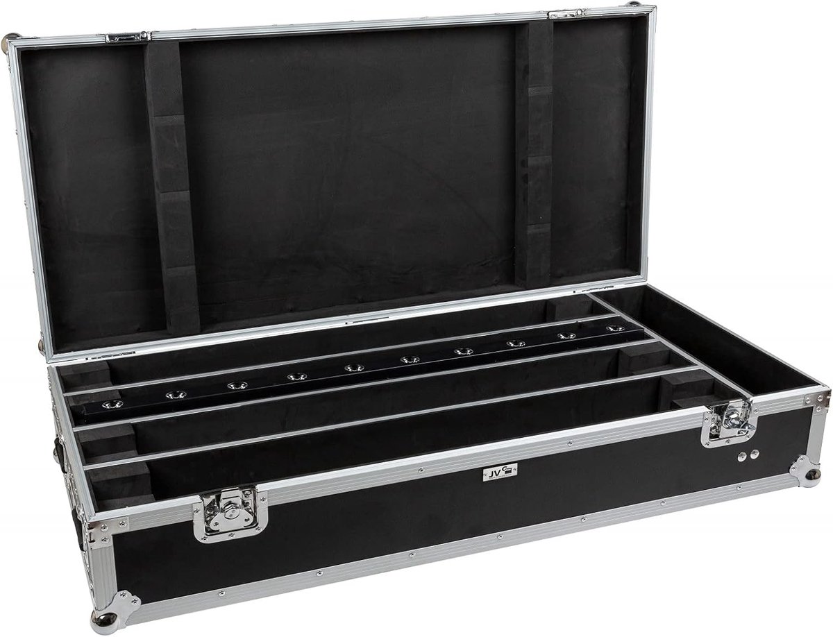 Flight case voor 4x lichteffectbalken 1m - stevig en beschermend - ideaal voor transport en opslag - SnelShoppen