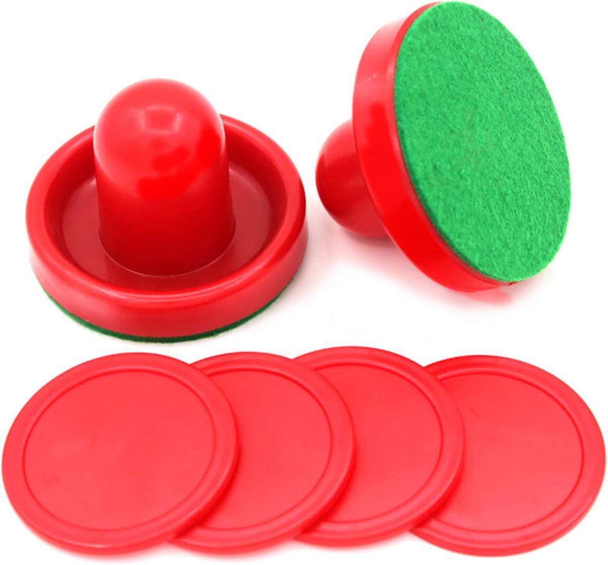 Hockey Pushers, Plastic Lichtgewicht Air Hockey Goalies Ice Pushers Pucks Tafels Game Handvatten Ball Mallet Doelstellingen Set
