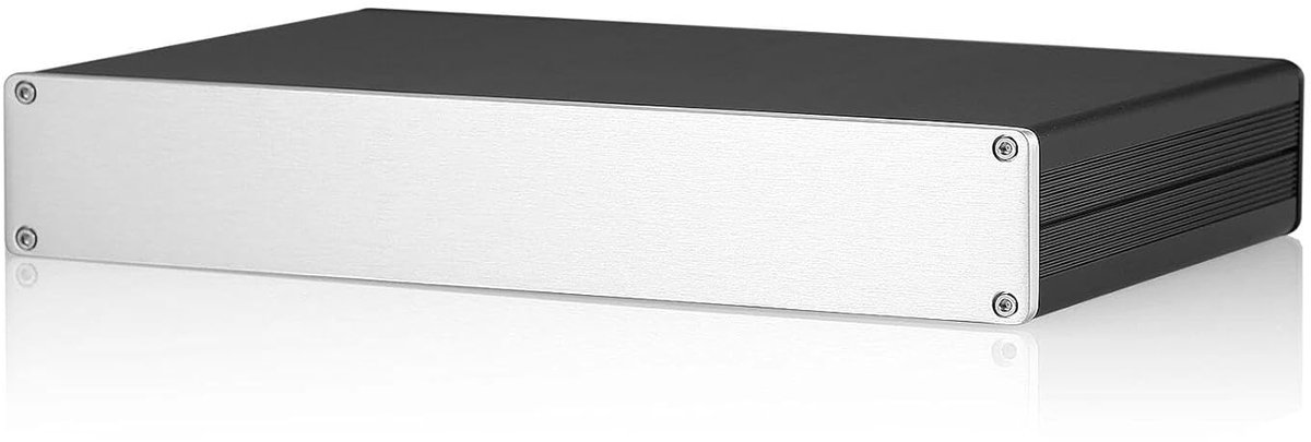 behuizing voor doe-het-zelf versterker, DAC Home Amplifier Chassis Box, Controller Aluminium Box, Elektronische Projectbehuizing printkast gedeeld type DIY behuizing (259x168x43 mm)